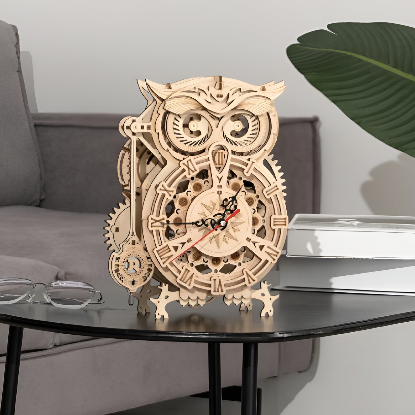 3D Wooden Owl Clock Puzzle