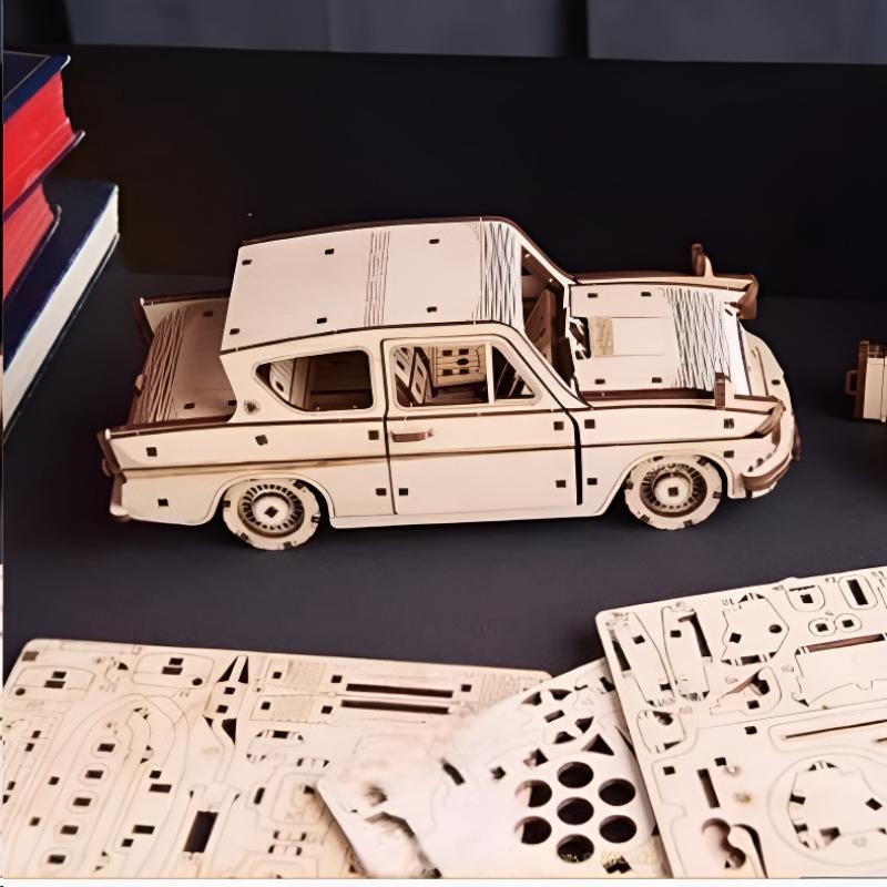 Harry Potter Ford Anglia Flying Car 3D Wooden Puzzle