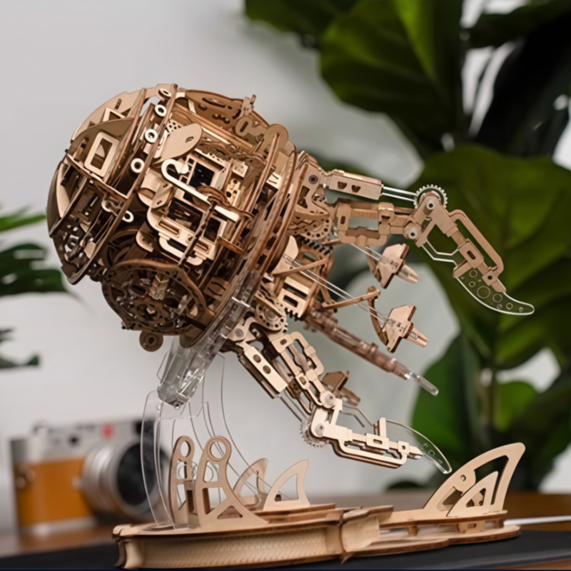 Aurora Jellyfish Music Box 3D Wooden Puzzle