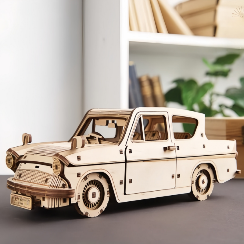 Harry Potter Ford Anglia Flying Car 3D Wooden Puzzle