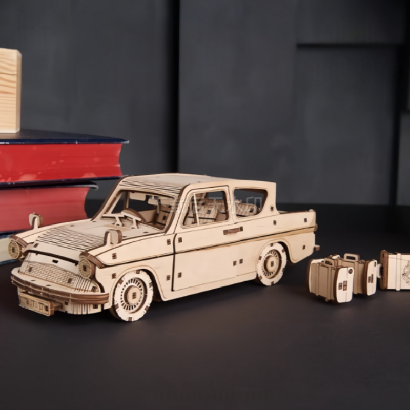 Harry Potter Ford Anglia Flying Car 3D Wooden Puzzle
