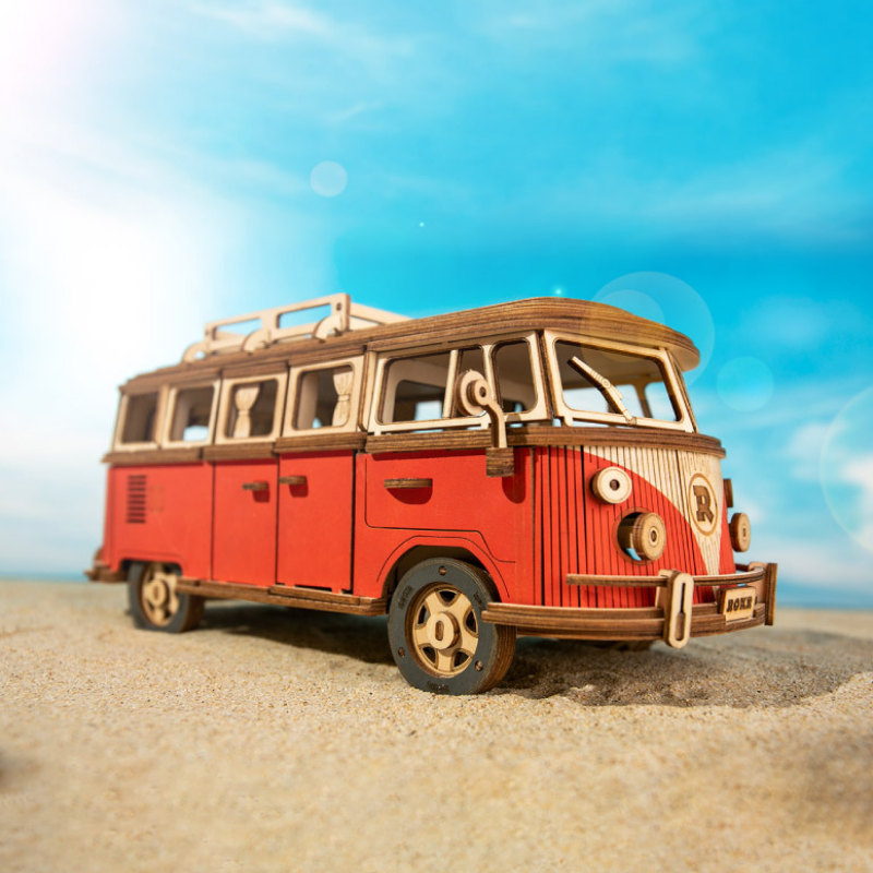 3D Wooden Puzzle European-Style Camper Van