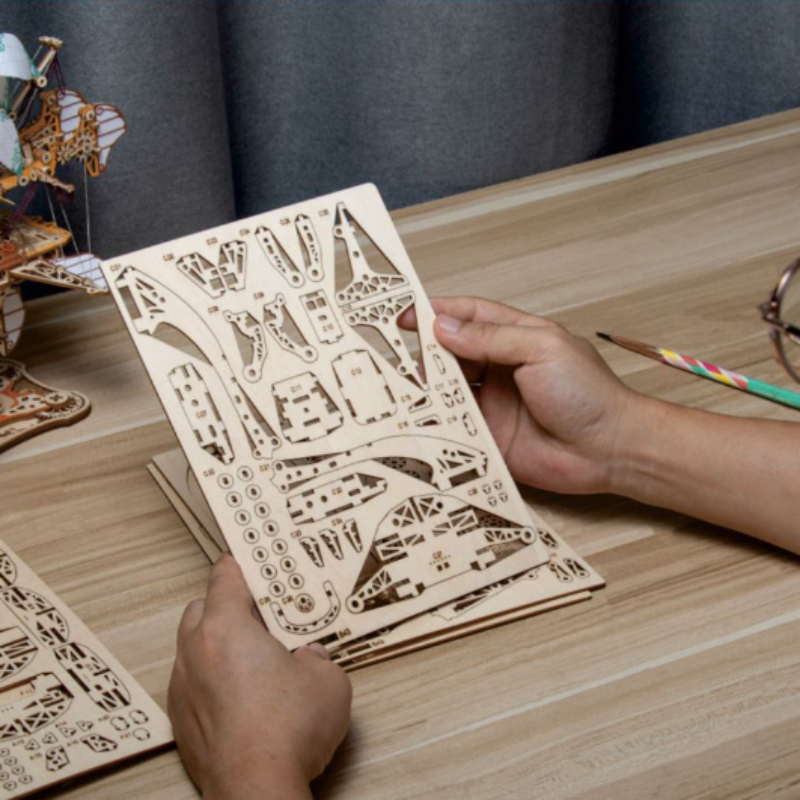 3D Wooden Puzzle Magical Spaceship