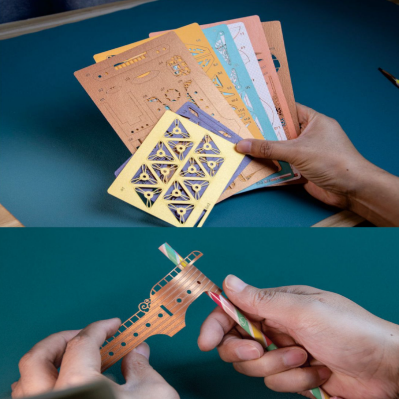 3D Wooden Puzzle Magical Spaceship