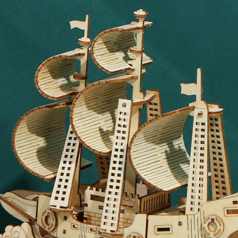 Ocean Sailing Ship 3D Wooden Puzzle