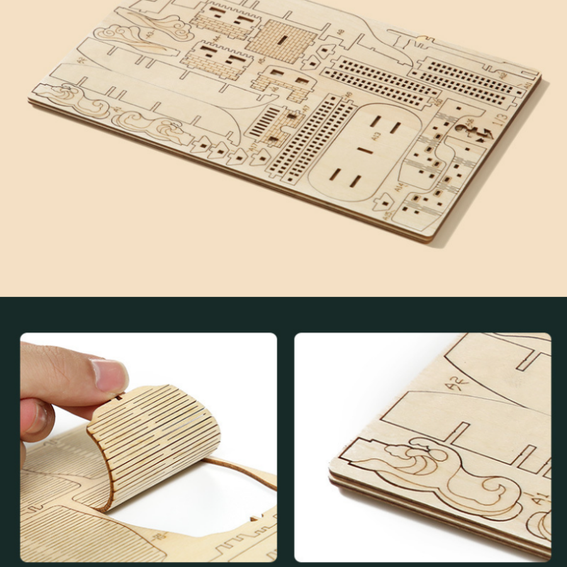 Ocean Sailing Ship 3D Wooden Puzzle