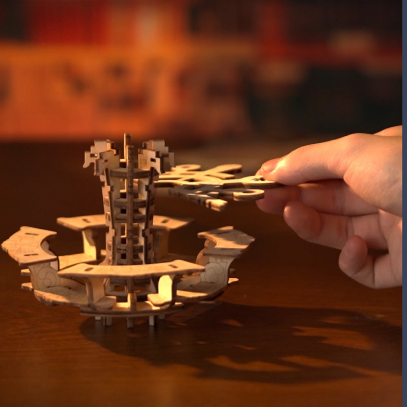 Sky City Music Box 3D Wooden Puzzle