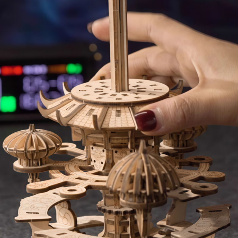 Sky City Music Box 3D Wooden Puzzle
