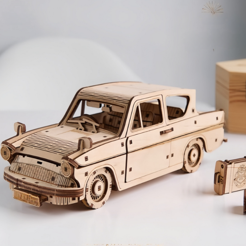Harry Potter Ford Anglia Flying Car 3D Wooden Puzzle