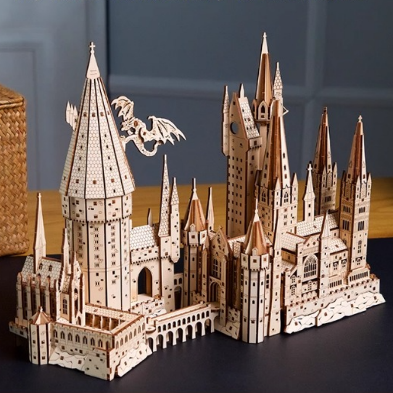 Hogwarts Magical School 3D Wooden Puzzle