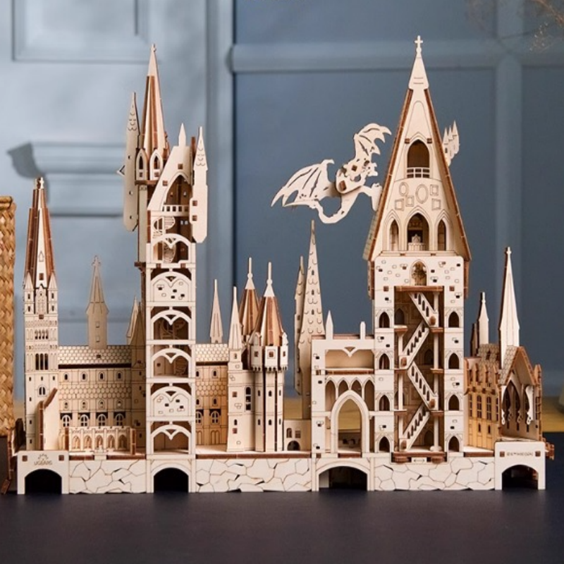 Hogwarts Magical School 3D Wooden Puzzle