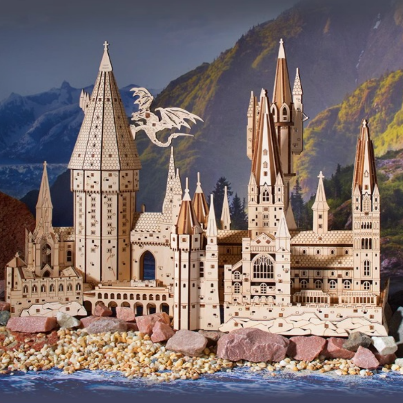 Hogwarts Magical School 3D Wooden Puzzle