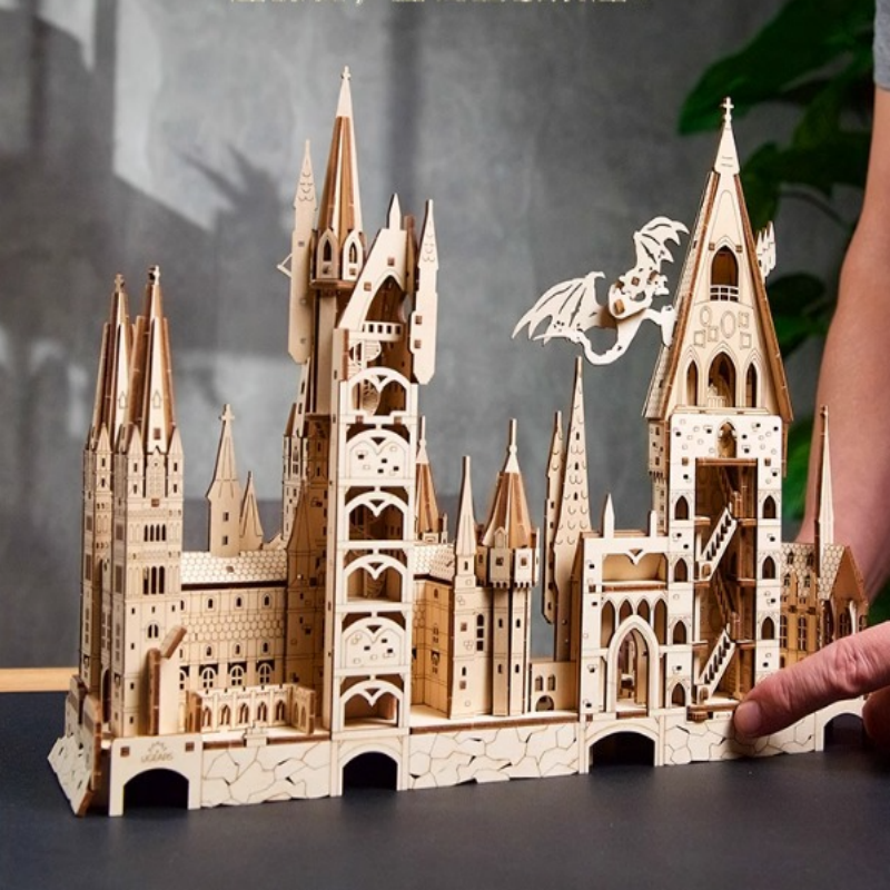 Hogwarts Magical School 3D Wooden Puzzle