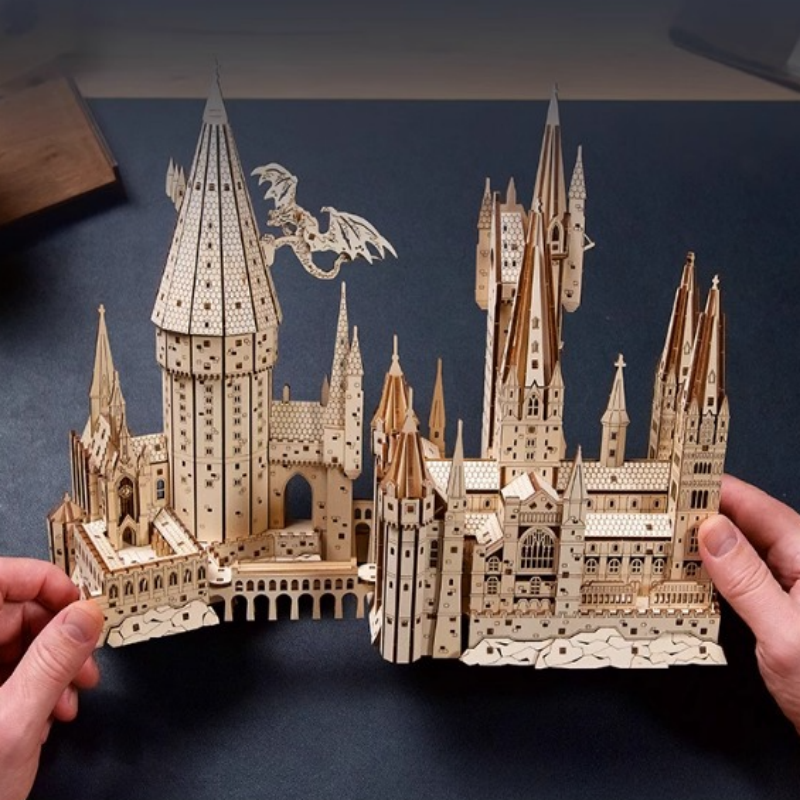 Hogwarts Magical School 3D Wooden Puzzle