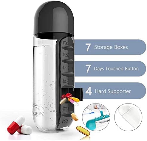 Vitamin Pill Box Water Bottle