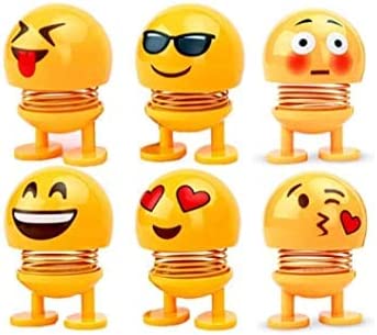 Car Shaking Head Emoji Doll Toys (14 Packs)