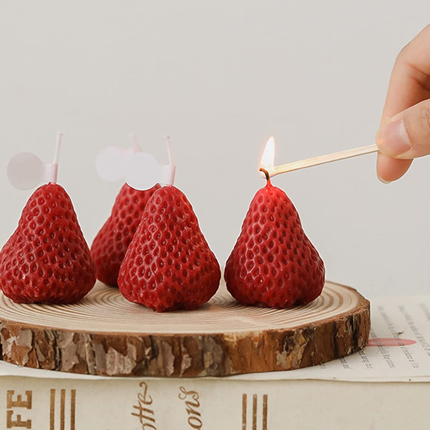 Strawberry Shaped Scented Candle