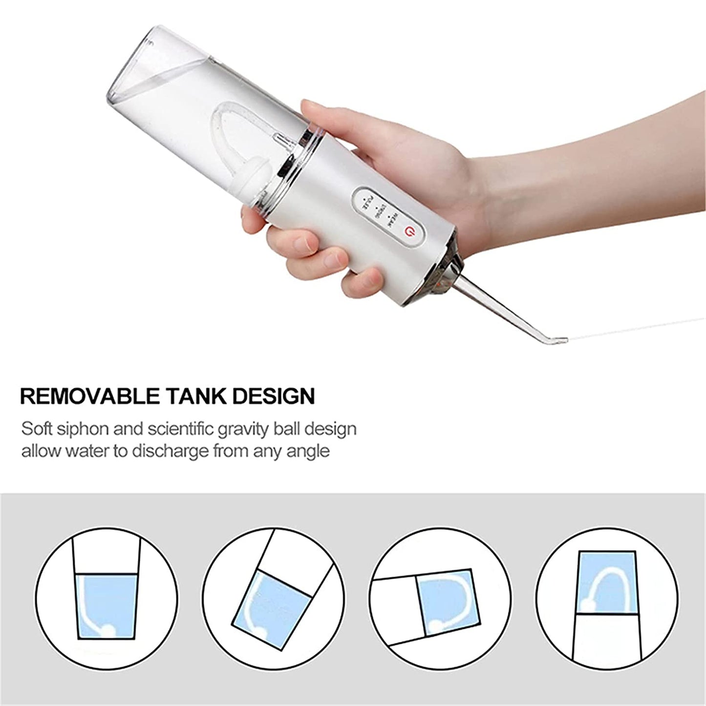 Portable Tooth Water Flosser 220ML Hygiene Cleaning Machine