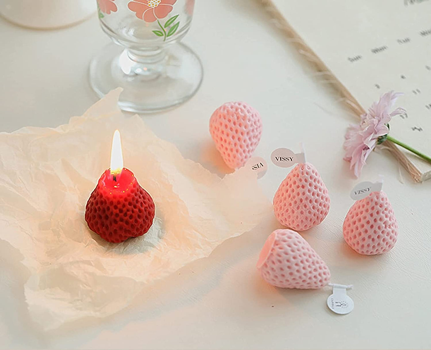 Strawberry Shaped Scented Candle