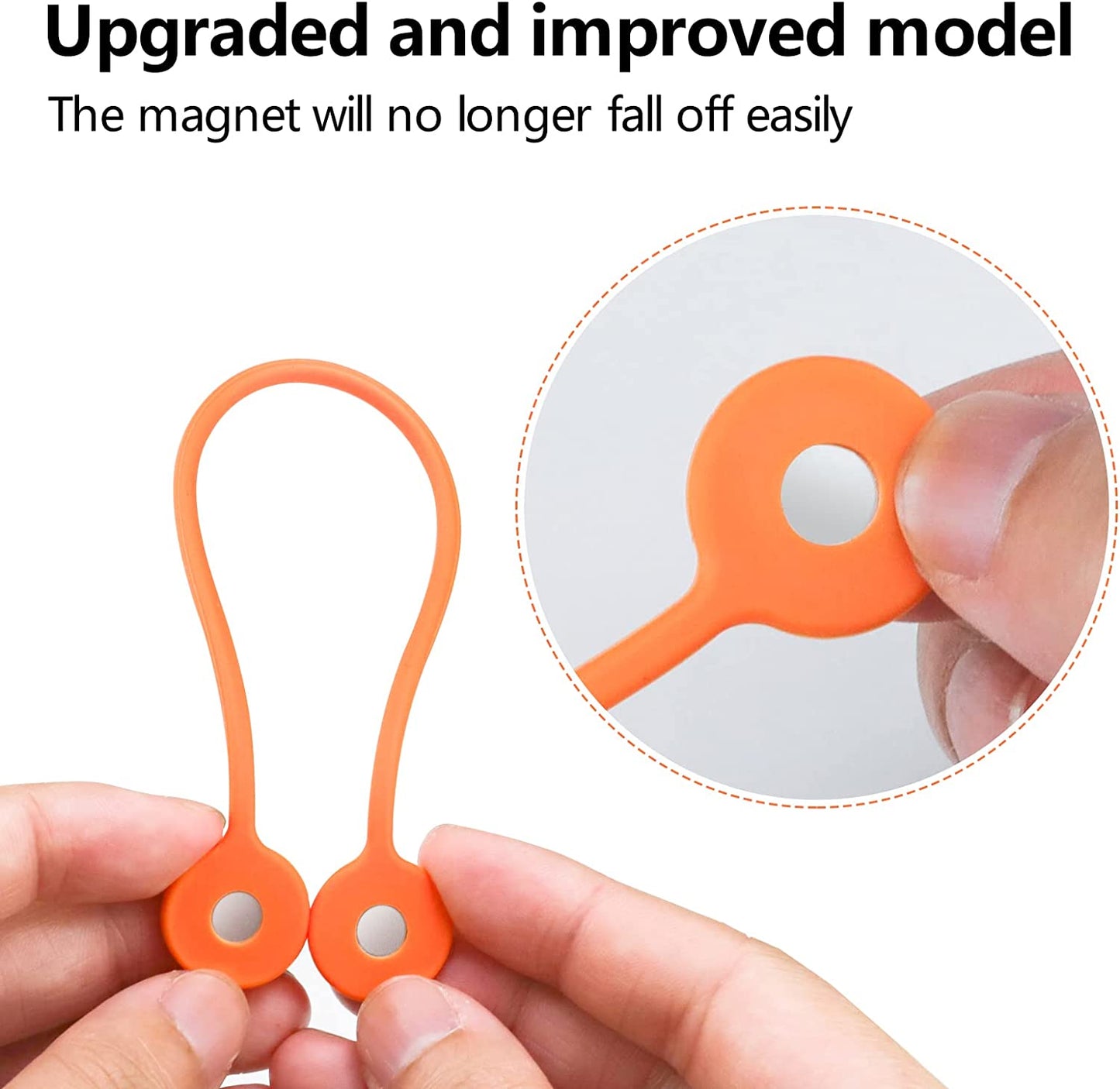 Silicone Cord Winder Magnetic Cable Clips (10 PCS)