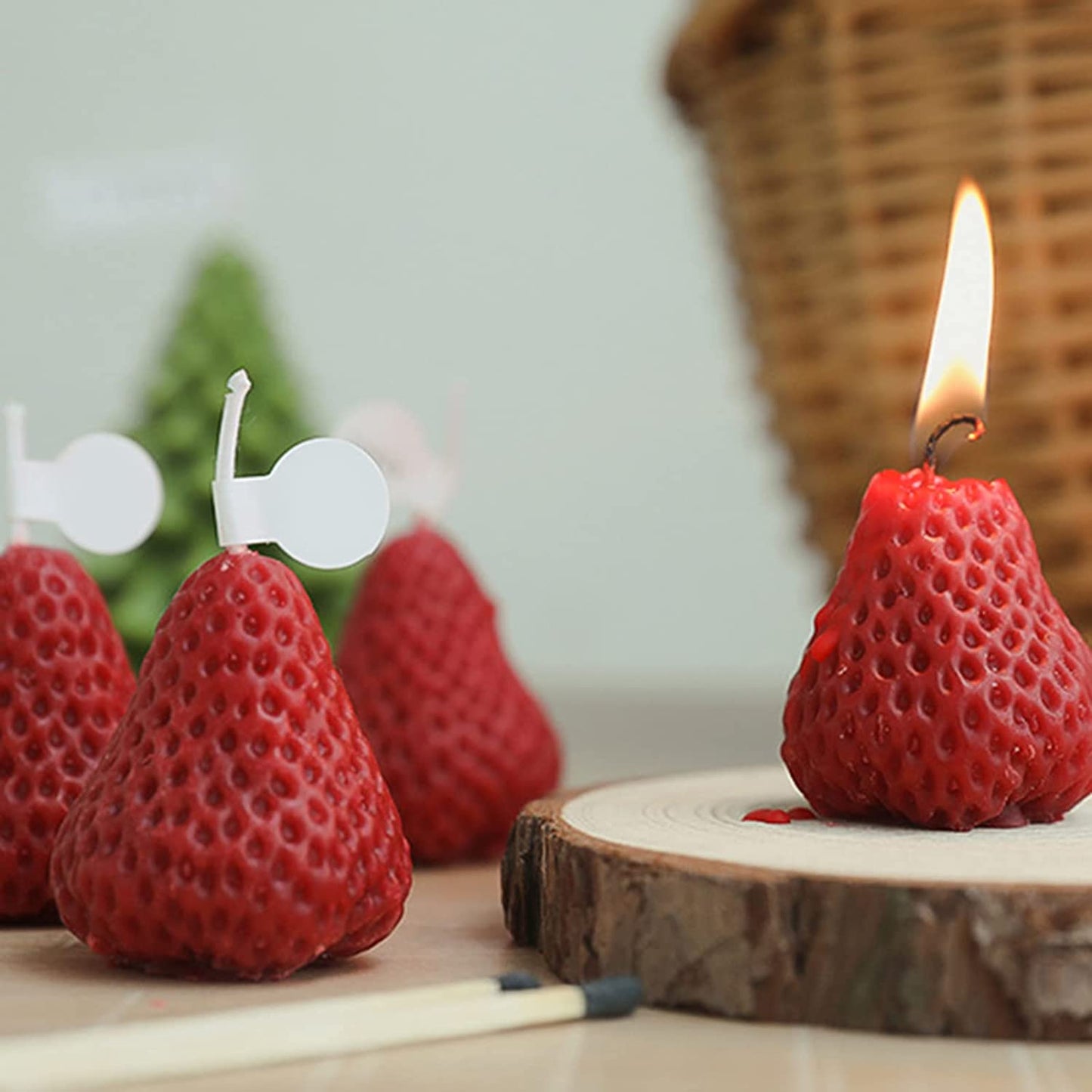 Strawberry Shaped Scented Candle