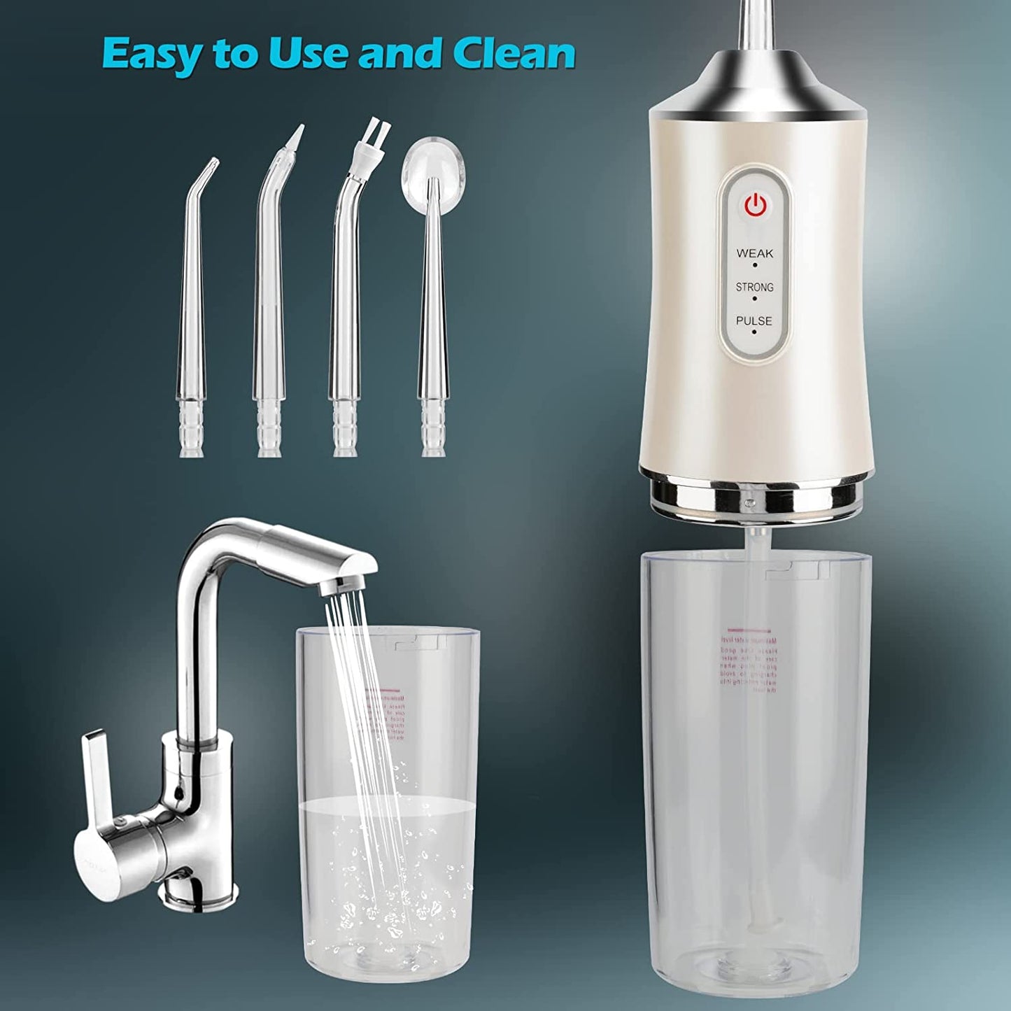 Portable Tooth Water Flosser 220ML Hygiene Cleaning Machine