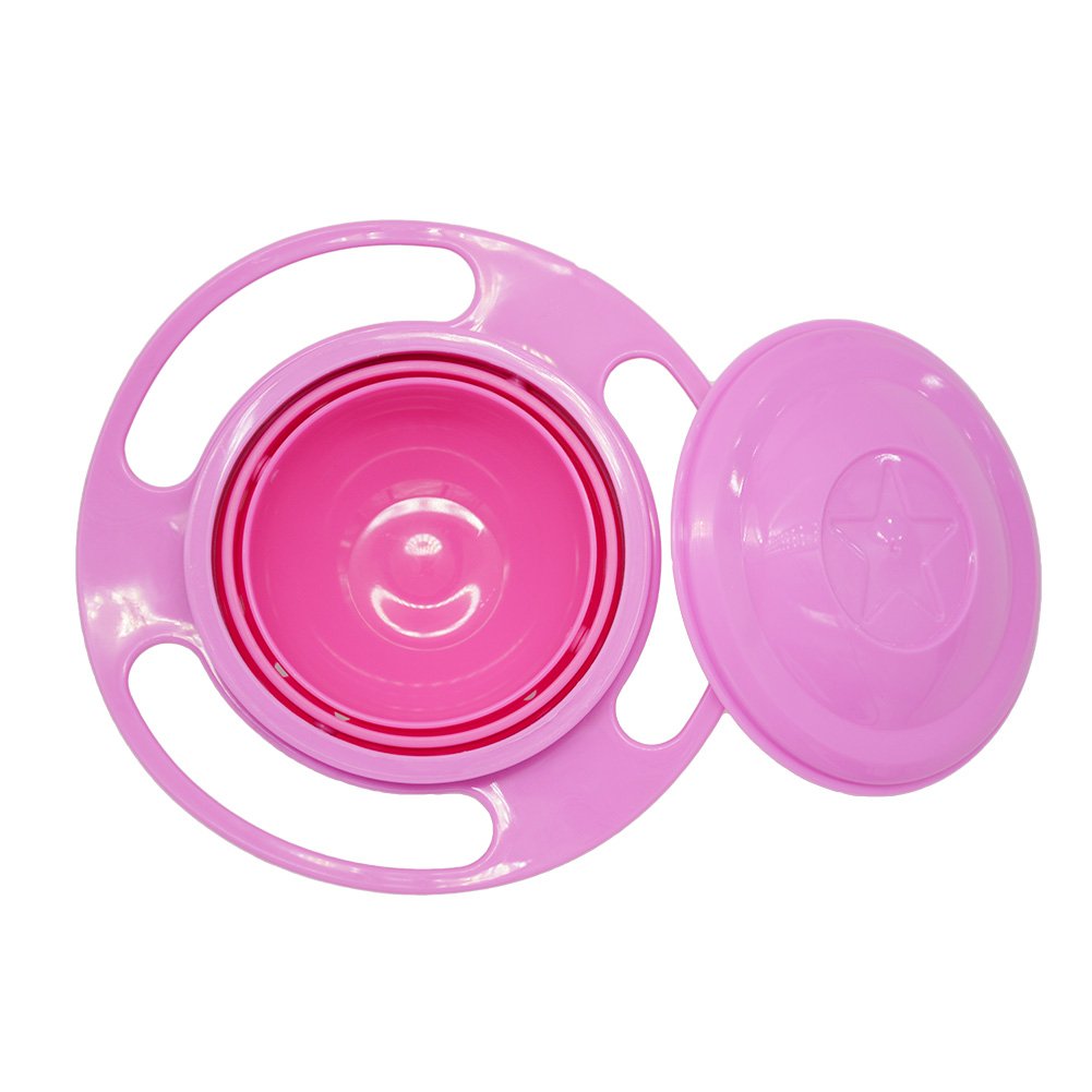 Spill-Resistant Gyro Bowl For Kids