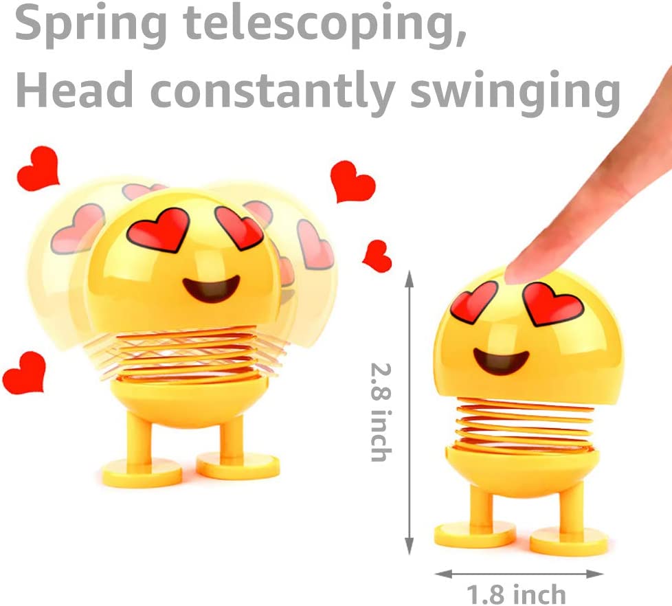 Car Shaking Head Emoji Doll Toys (14 Packs)