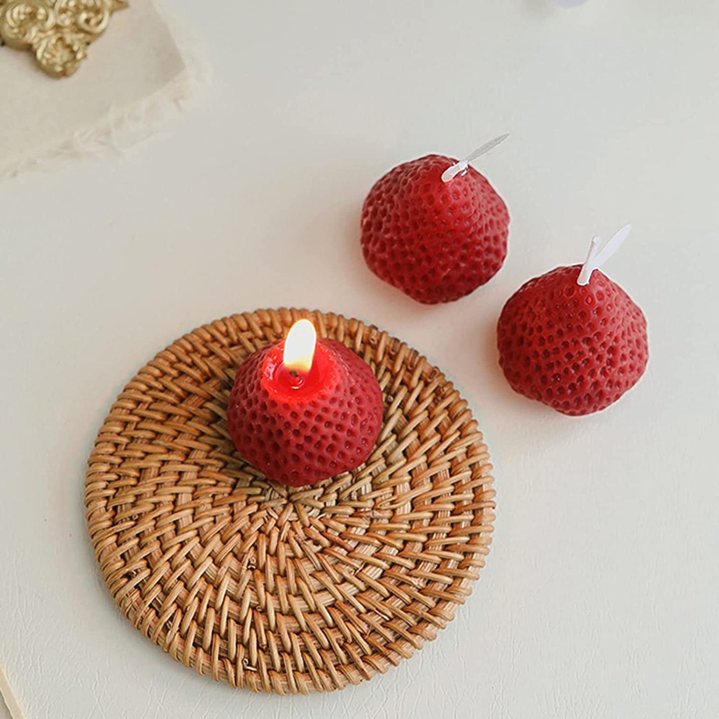 Strawberry Shaped Scented Candle