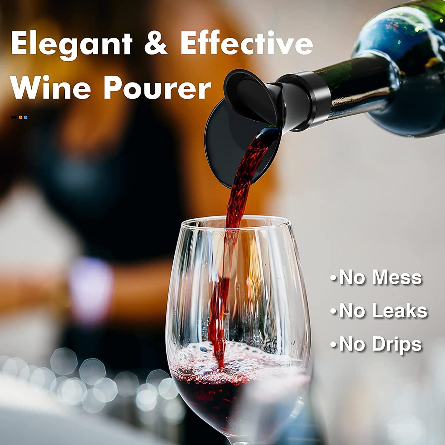 Flower Shaped 2 in 1 Wine Pourer Stoppers