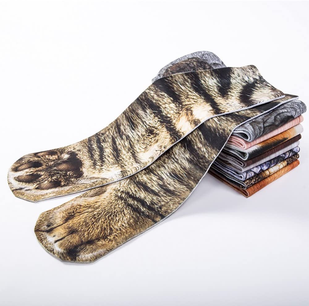 Novelty Animal Paw Crew Socks
