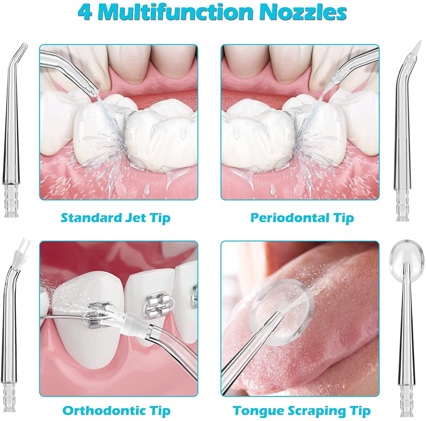 Portable Tooth Water Flosser 220ML Hygiene Cleaning Machine