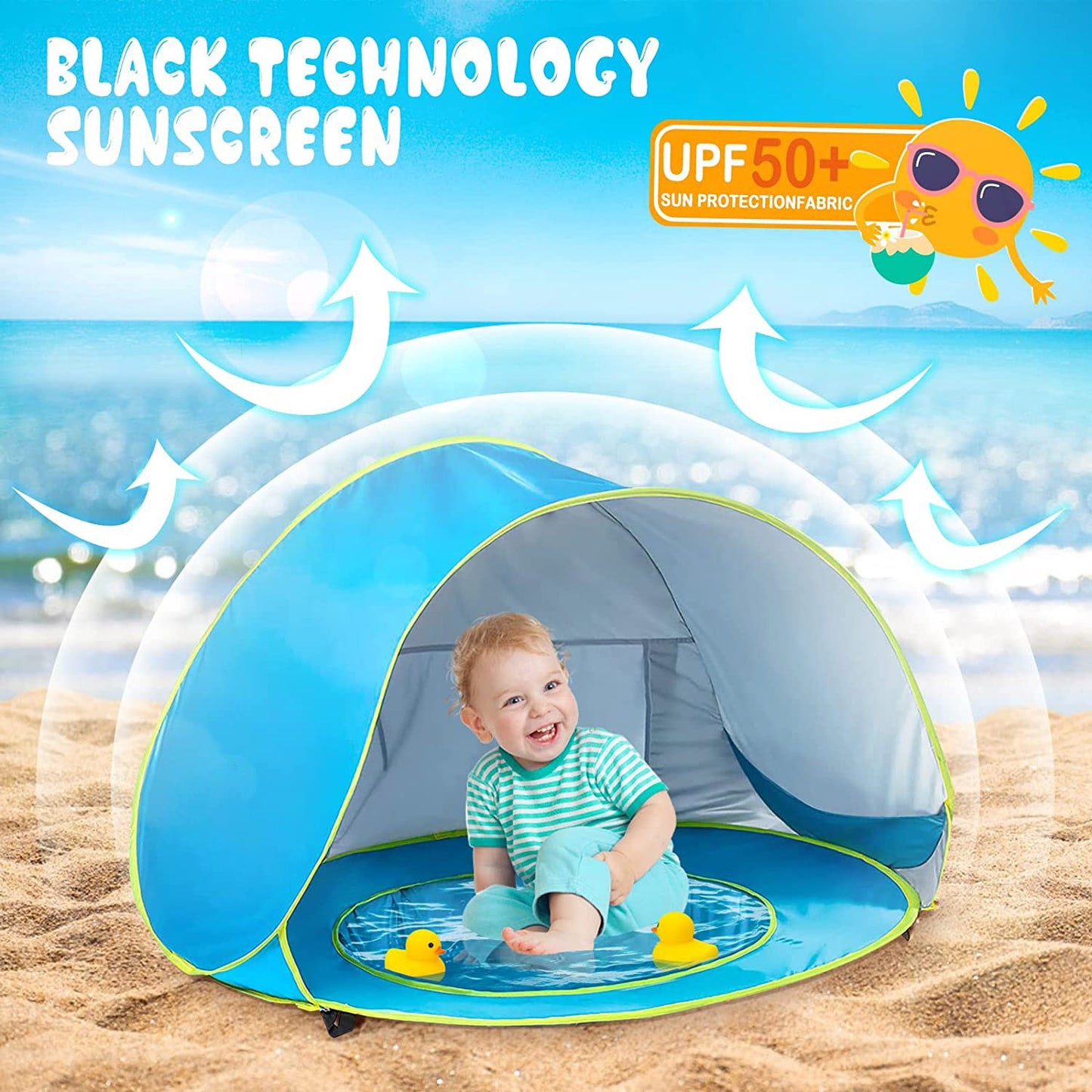 Baby Beach Tent UV-Protection Sun Shelter