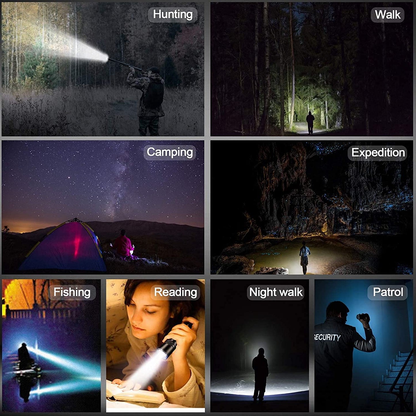 Powerful LED Tactical Waterproof Flashlight