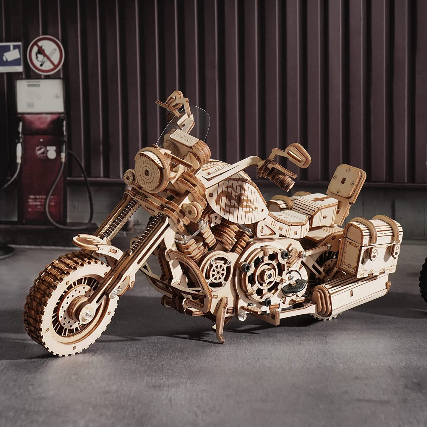 Cruiser Motorcycle LK504 3D Wooden Puzzle