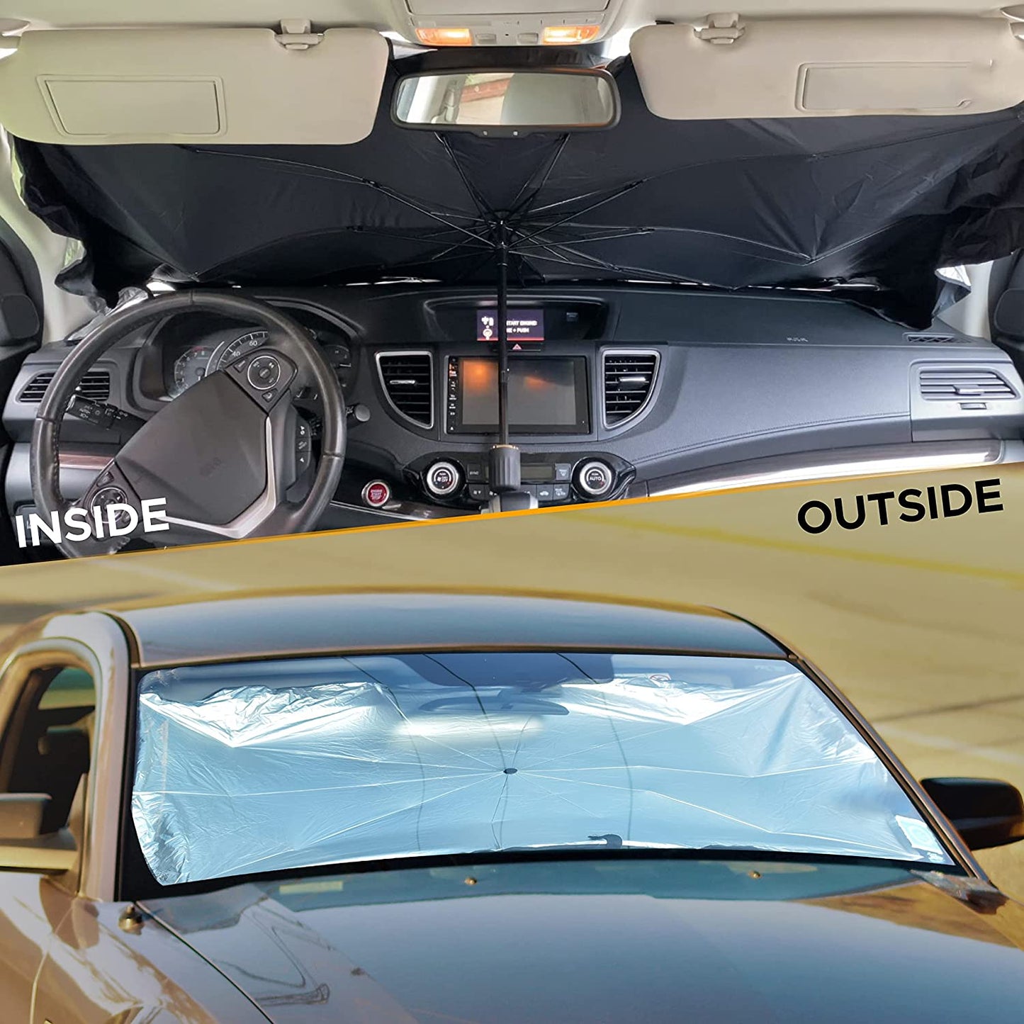 Umbrella Sunshade for Car Blocks UV Rays