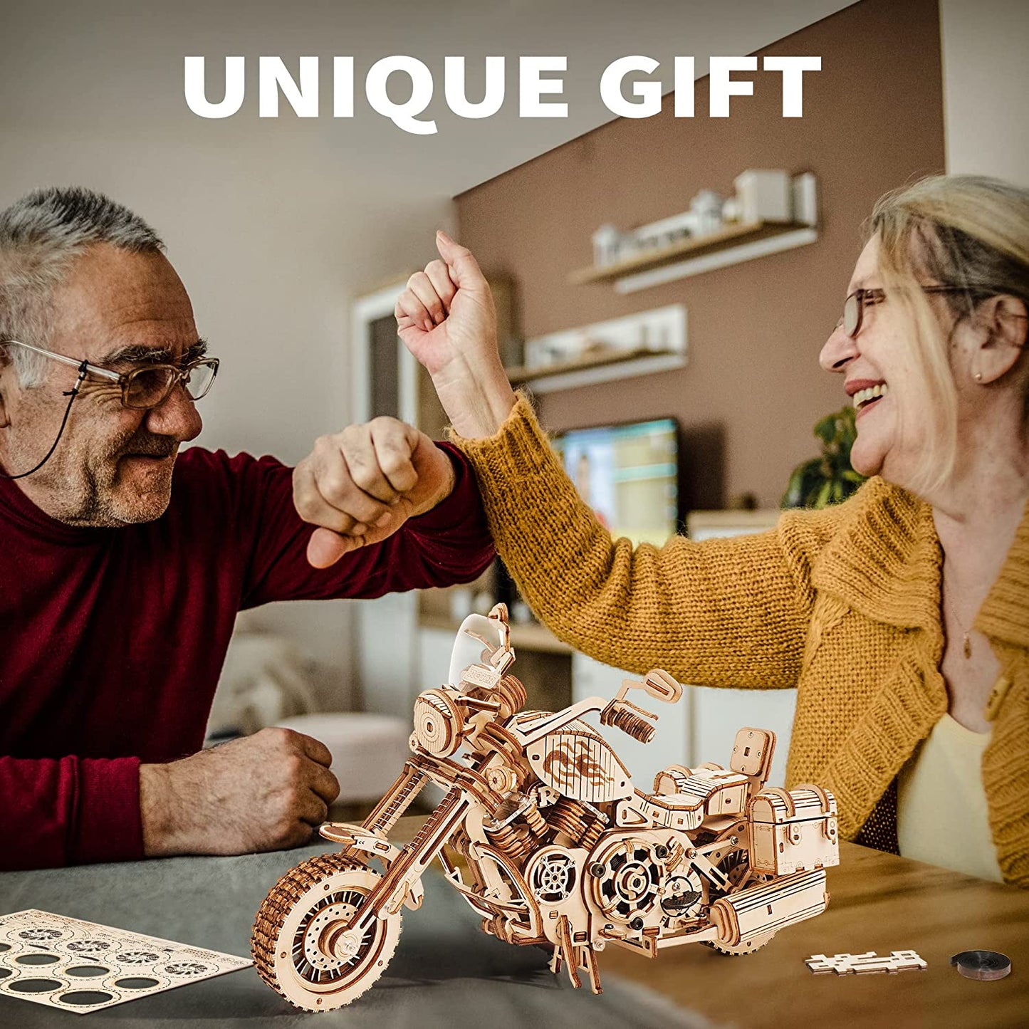 Cruiser Motorcycle LK504 3D Wooden Puzzle