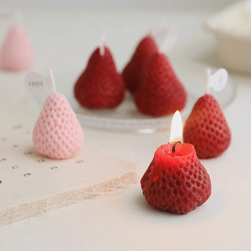 Strawberry Shaped Scented Candle