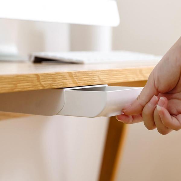 Self Adhesive Under Desk Drawer Organizer (Set of 2)