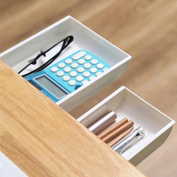 Self Adhesive Under Desk Drawer Organizer (Set of 2)
