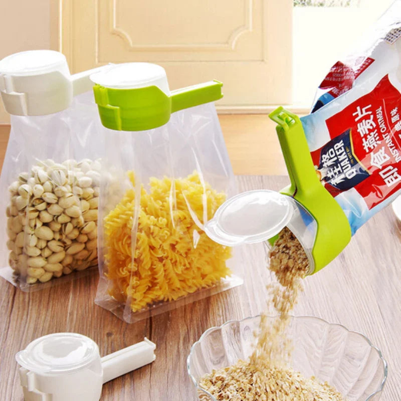 Food Storage Sealing Clips with Pour Spouts (4 Pcs)