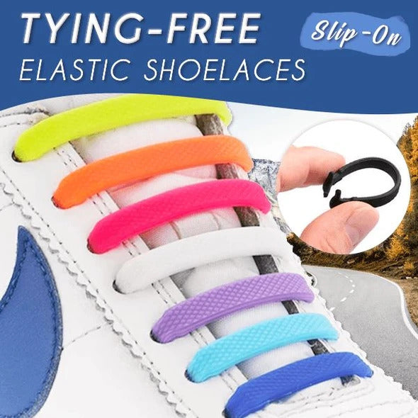 Stretch Silicone Elastic No Tie Shoe Laces(8+8 Packs)