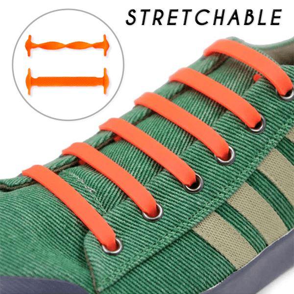Stretch Silicone Elastic No Tie Shoe Laces(8+8 Packs)
