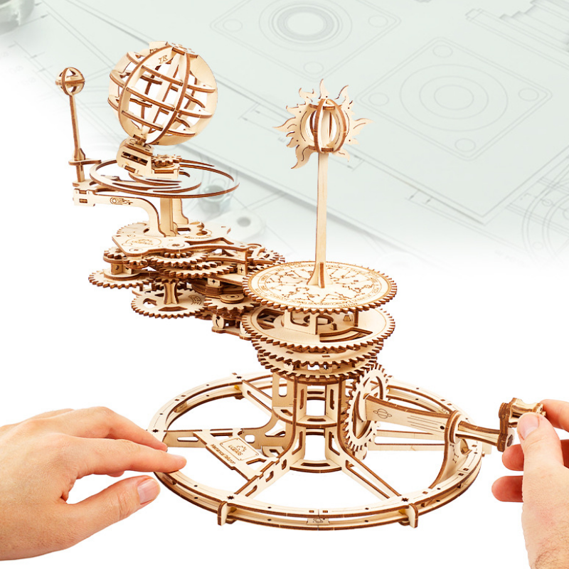 Solar & Lunar Eclipse Simulator 3D Wooden Puzzle