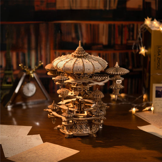 Sky City Music Box 3D Wooden Puzzle