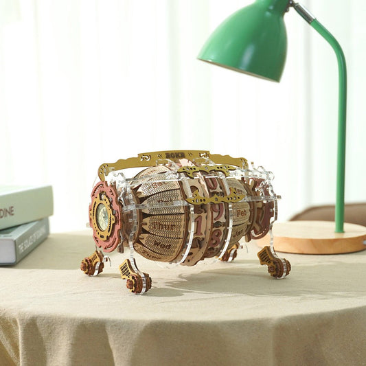 Time Engine DIY Desk Calendar 3D Wooden Puzzle