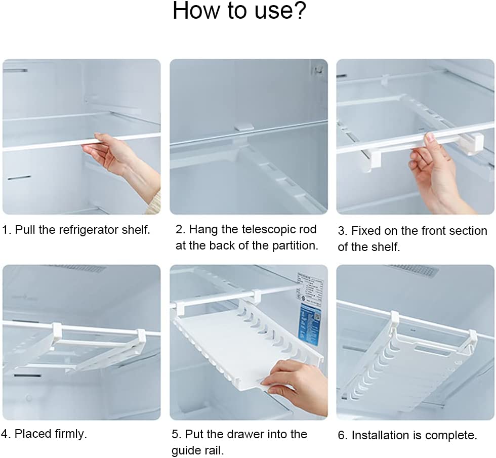 Refrigerator Organizer Bins with 10 Pack Reusable Storage Bags