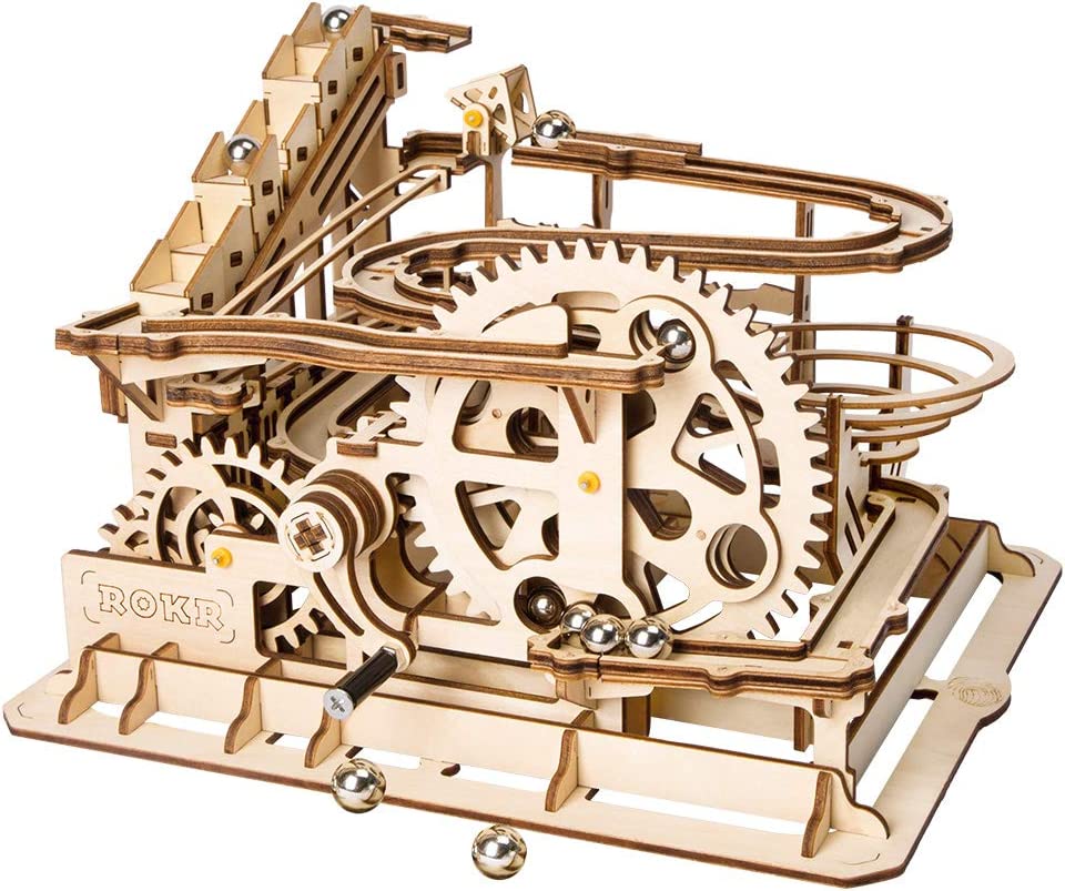 3D Wooden Puzzles Marble Run Set