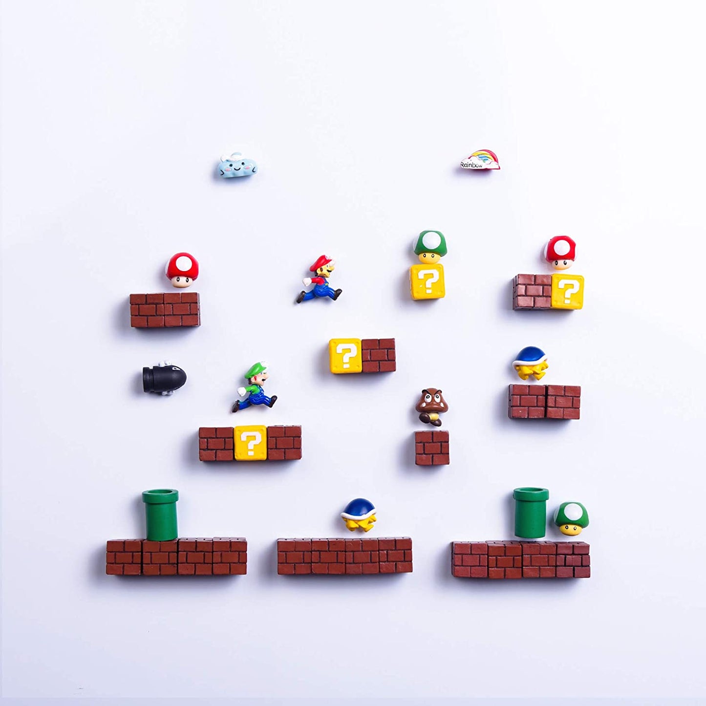 3D Super Mario Fridge Magnets