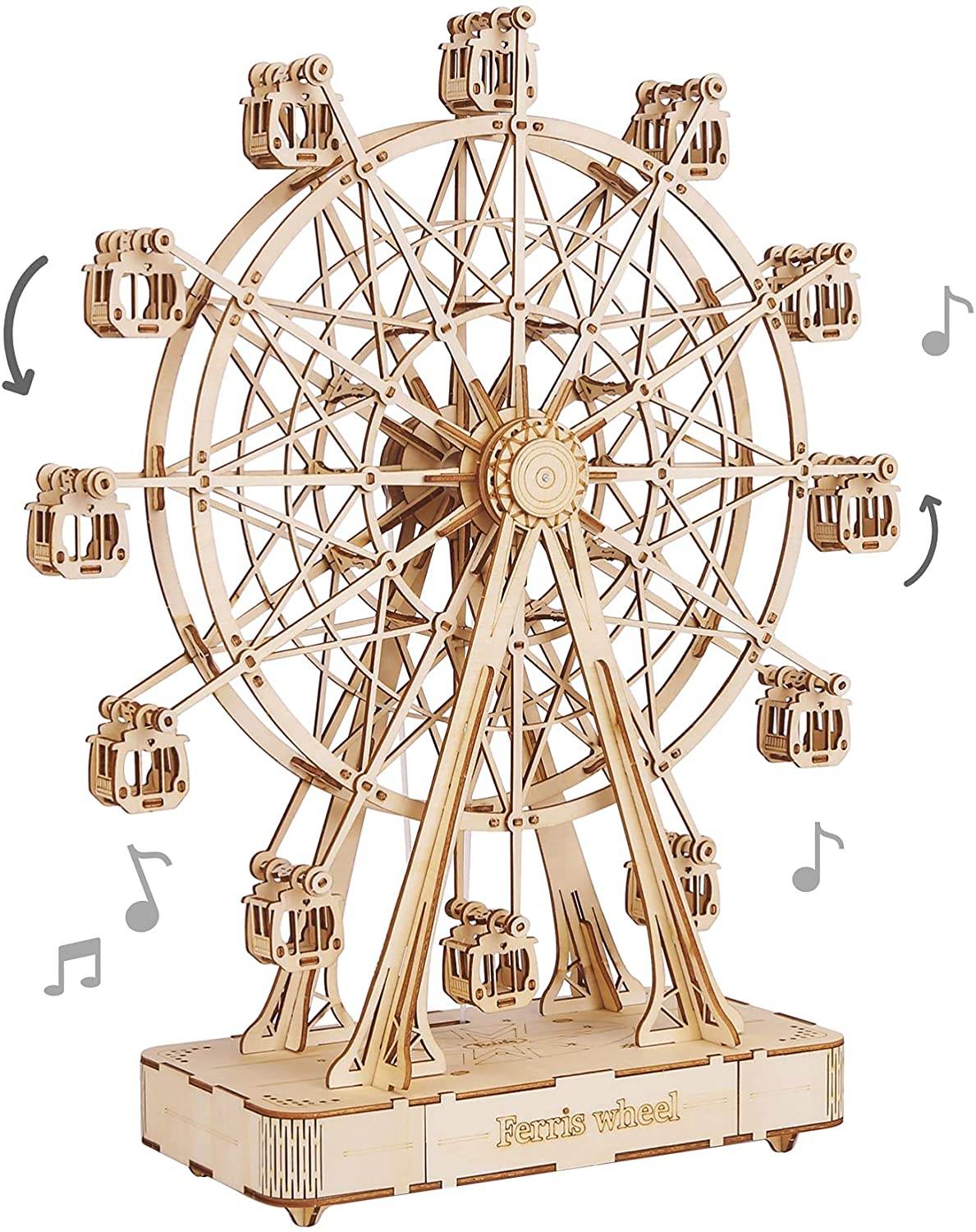 Ferris Wheel 3D Wooden Puzzle Music Box